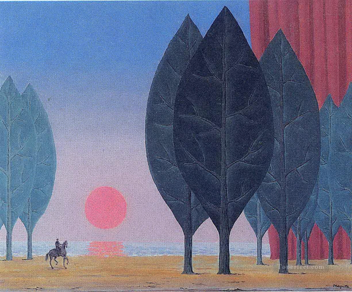 forest of paimpont 1963 Surrealist Oil Paintings
